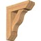 Ekena Millwork Funston Slat Smooth Bracket w/ Offset Brace, Western Red Cedar, 7 1/2"W x 24"D x 28"H BKT0806X24X28FST06SWR - alternate 1